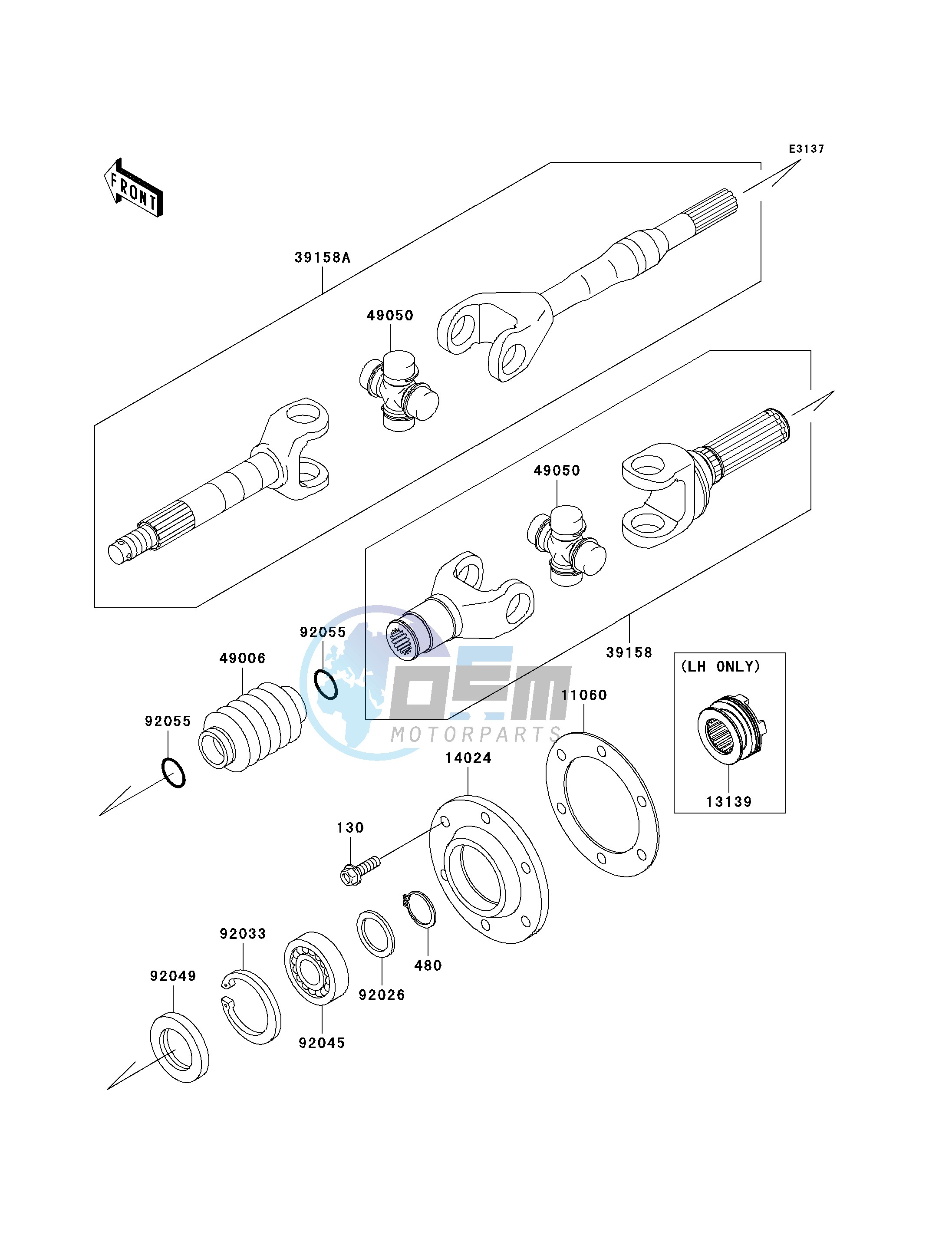 DRIVE SHAFT-REAR