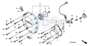 CB13009 SI / MME TWO - (SI / MME TWO) drawing RIGHT CRANKCASE COVER