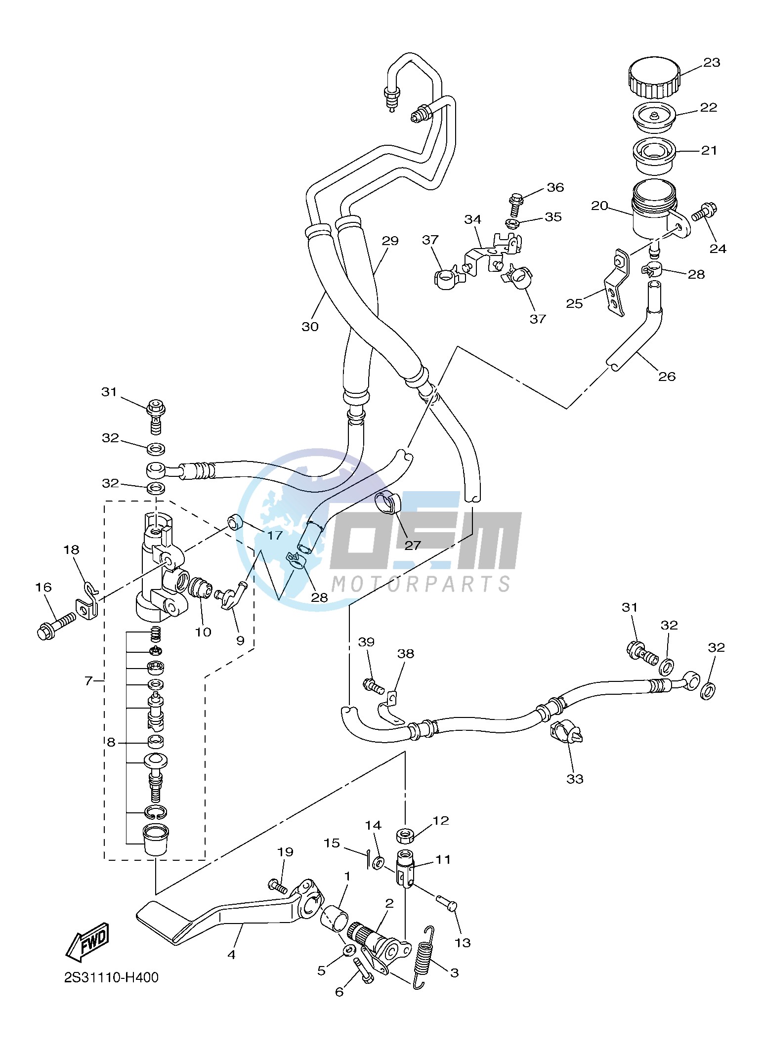 REAR MASTER CYLINDER