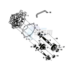 SYMPHONY ST 125 (L8) EU drawing DRIVESHAFTS