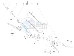 Liberty 125 4T Delivery E3 NEXIVE drawing Handlebars - Master cil.