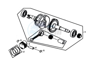 JET 4 50cc (L8) EU EURO4 drawing CRANKSHAFT