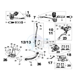 FIGHT LRMO drawing BRAKE CALIPER * AJP*