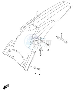 RM-Z250 drawing REAR FENDER