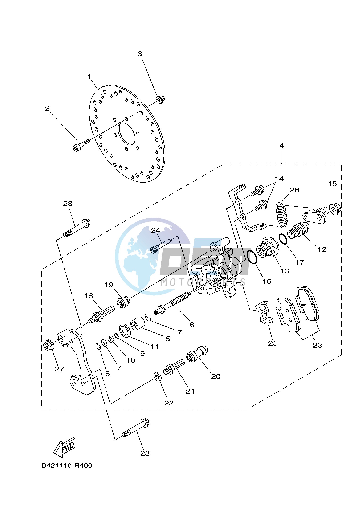 REAR BRAKE CALIPER 2