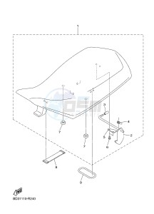 YFM90R YFM09RYXH (BD36) drawing SEAT