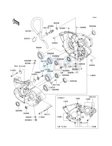 KX 250 N [KX250F] (N1) [KX250F] drawing CRANKCASE