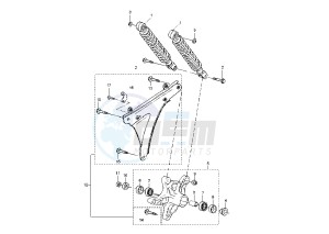 YP E MAJESTY 180 drawing REAR SHOCK ABSORBER