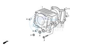 CRF70F drawing CYLINDER