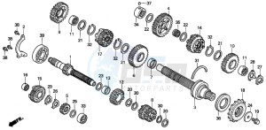 VFR800 drawing TRANSMISSION