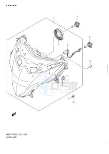 GSX-R1000 drawing HEADLIGHT