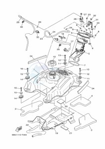 YFM450FWB KODIAK 450 (BJ5D) drawing FUEL TANK