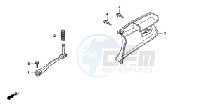 PK50M WALLAROO drawing PEDAL/KICK STARTER ARM