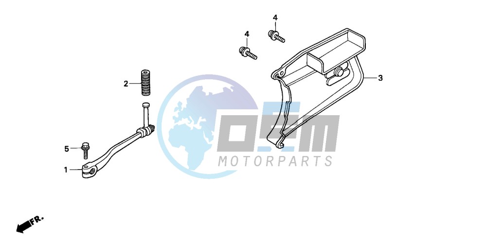 PEDAL/KICK STARTER ARM