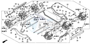 GL1500CD drawing CARBURETOR (ASSY.)