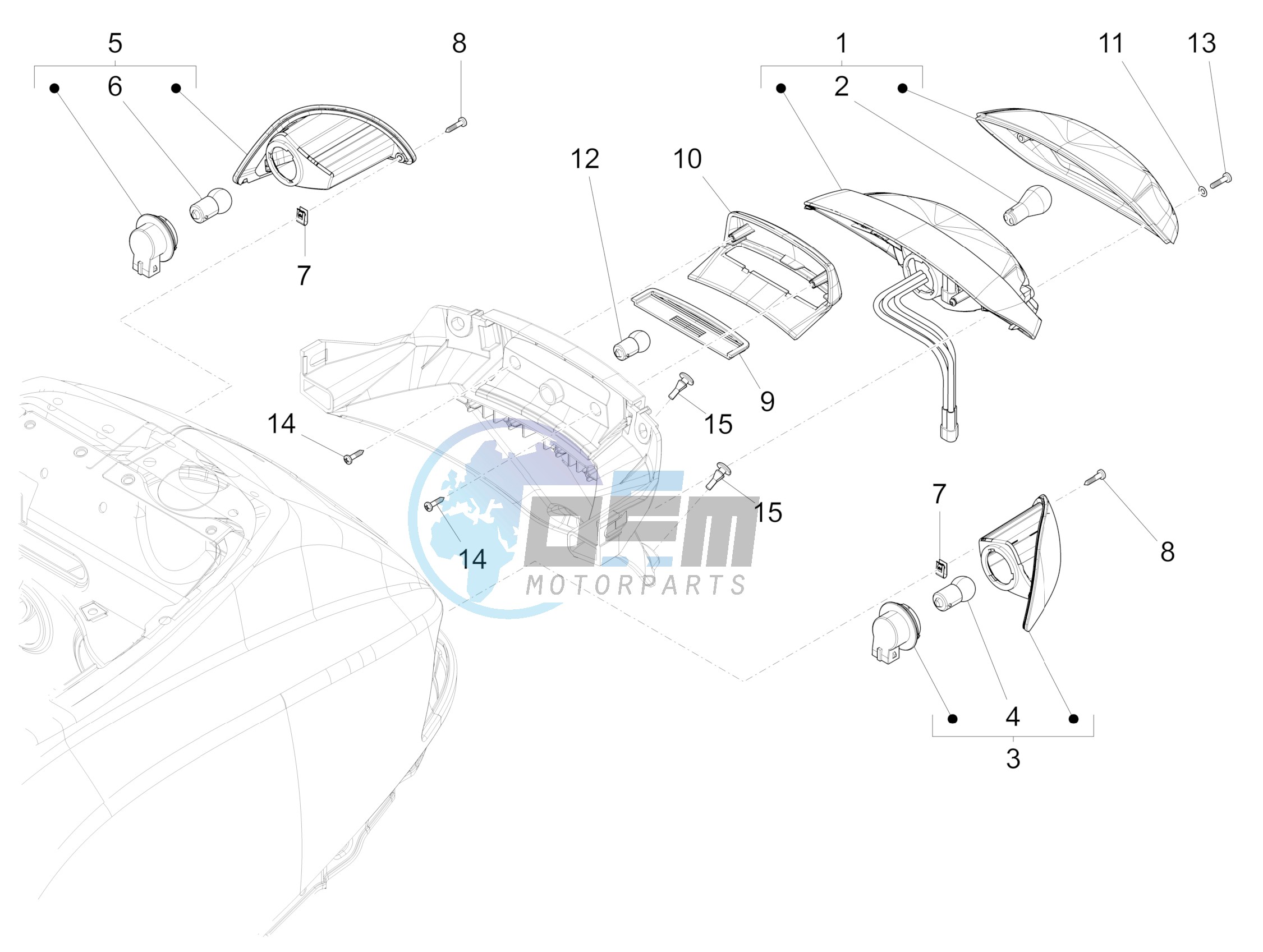 Rear headlamps - Turn signal lamps