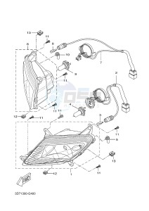 YZF-R125 R125 (5D7P 5D7P 5D7P) drawing HEADLIGHT