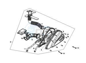 SYMPHONY SR 50 (L8) NL drawing AIR FILTER