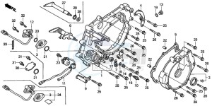 TRX350FM RANCHER 4X4S drawing REAR CRANKCASE COVER