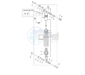 WR F 250 drawing REAR SHOCK ABSORBER