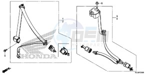 SXS700M4H Europe Direct - (ED) drawing SEATBELT