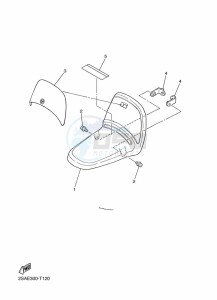 PW50 (2SAR) drawing FRONT FENDER