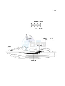 JT 900 E [900 STX] (E6F) E6F drawing DECALS