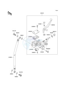 BN 125 A [ELIMINATOR 125] (A6F-A9F) A9F drawing FRONT MASTER CYLINDER