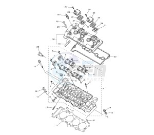 FZ8-N 800 drawing CYLINDER HEAD