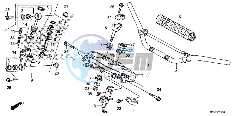 HANDLE PIPE/TOP BRIDGE