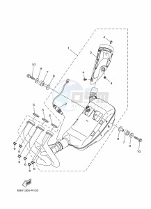 XSR900 MTM850 (BAED) drawing EXHAUST