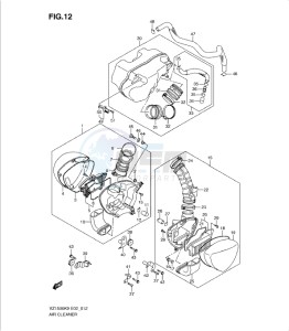 VZ1500K9 drawing AIR CLEANER