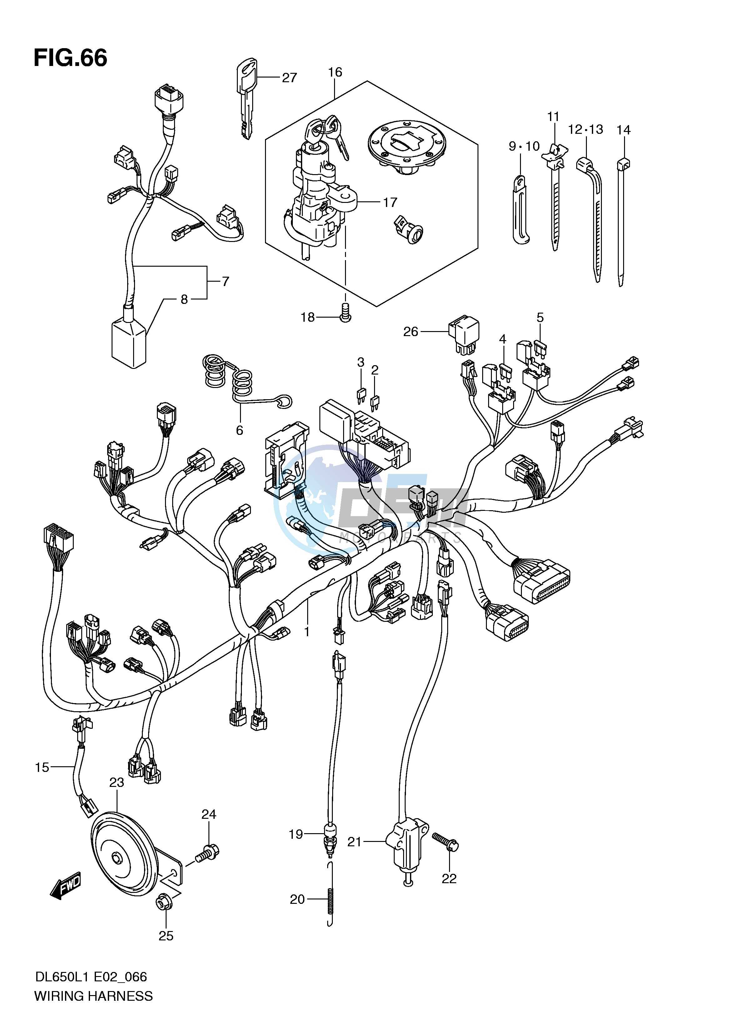 WIRING HARNESS (DL650AL1 E24)