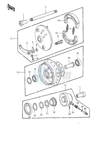 KE 250 B (B1-B3) drawing FRONT HUB_BRAKE