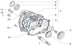 Beverly 250 (USA) USA drawing Rear wheel shaft