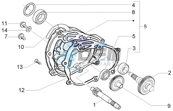 Rear wheel shaft