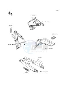 KX 250 K [KX250] (K5) [KX250] drawing LABELS