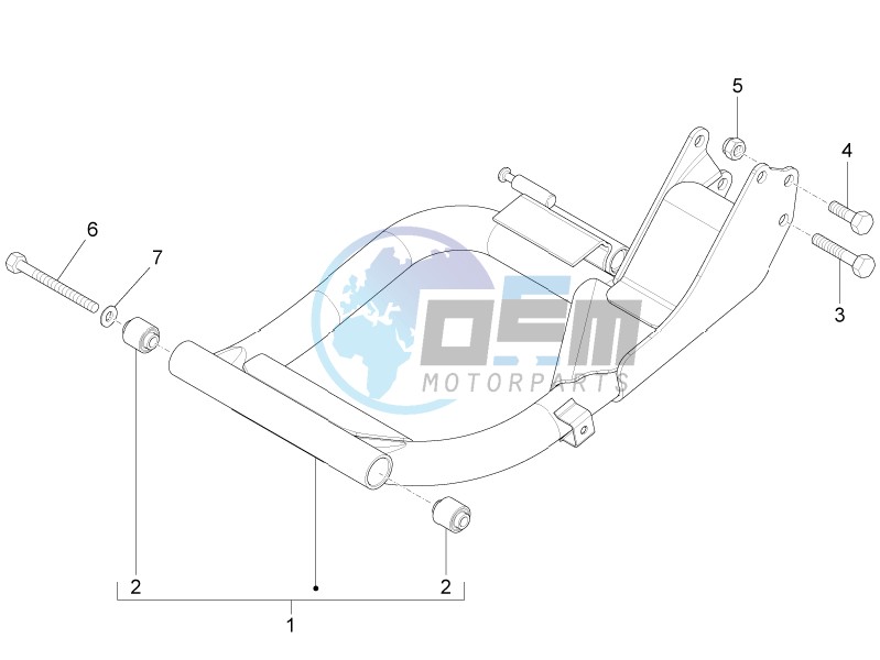 Swinging arm