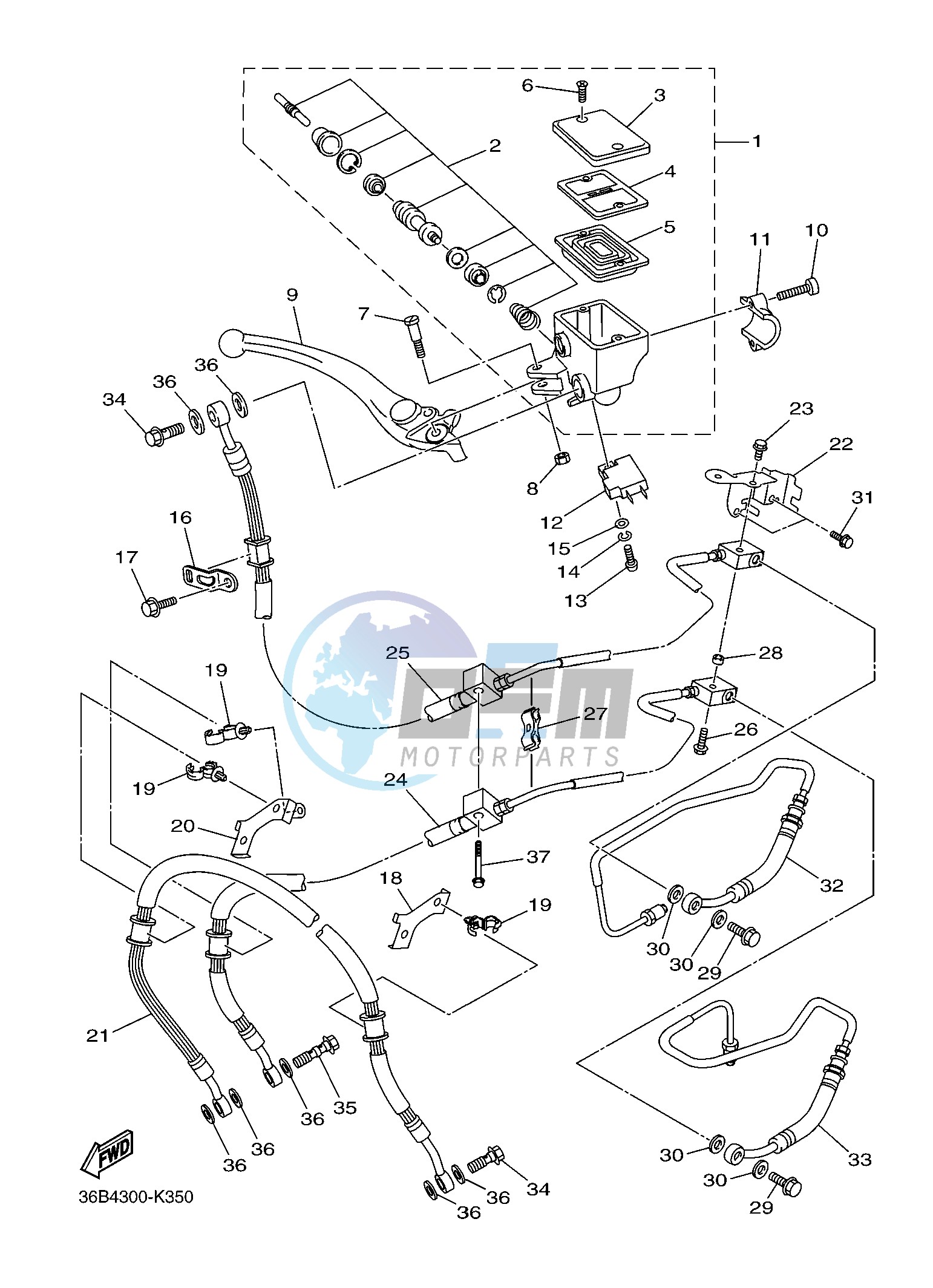 FRONT MASTER CYLINDER