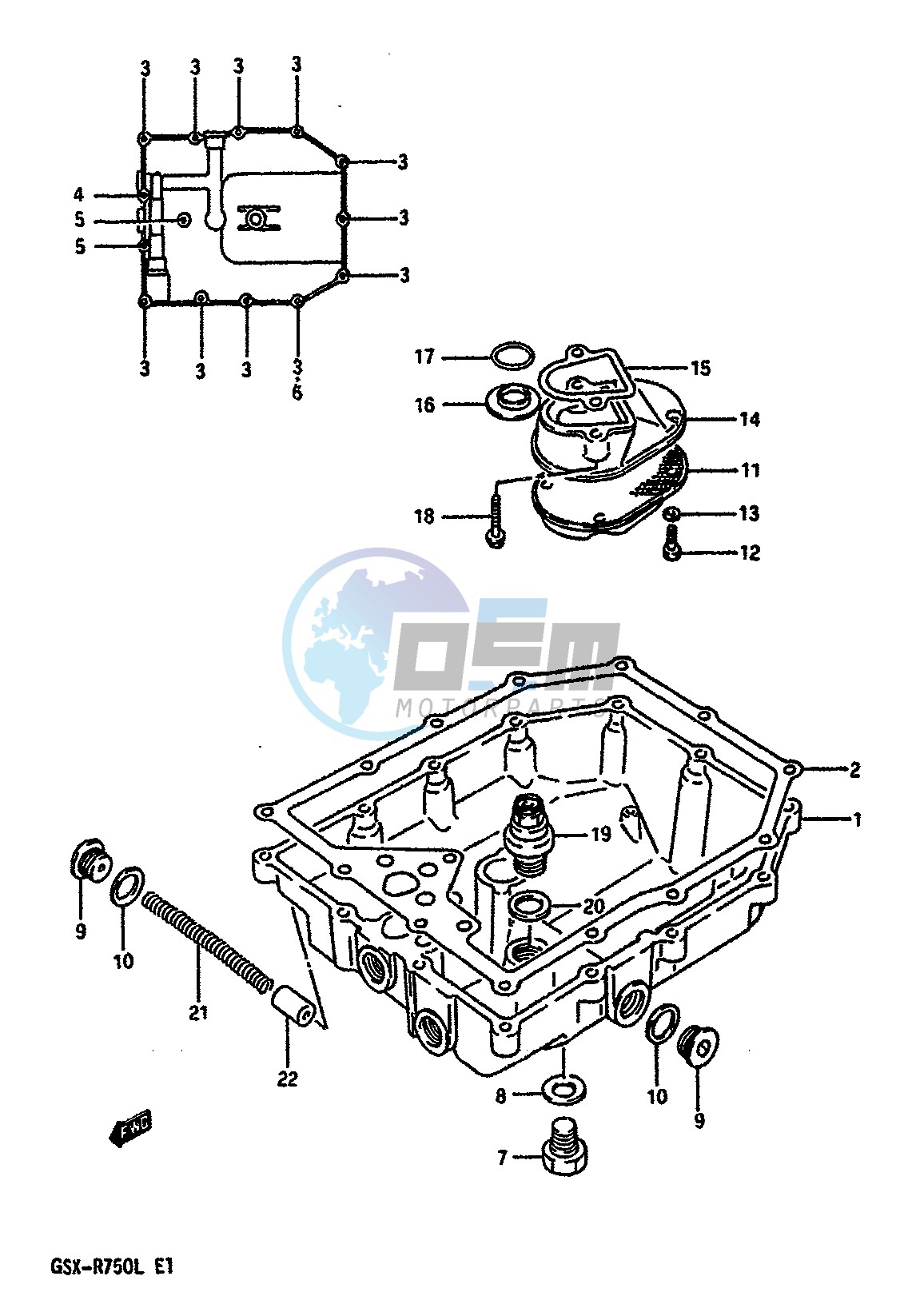 OIL PAN (MODEL J K)