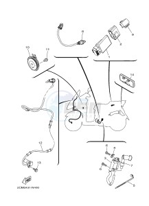 MW125 MW-125 TRICITY TRICITY 125 (2CM1 2CM5) drawing ELECTRICAL 2