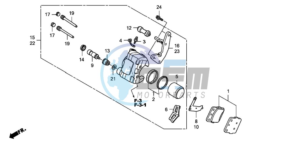 FRONT BRAKE CALIPER