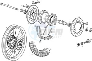 RCR 50 drawing Rear Wheel