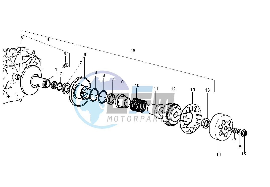 Driven pulley