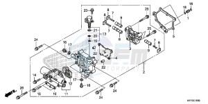 TRX420FPAD TRX420 Europe Direct - (ED) drawing MAIN VALVE BODY