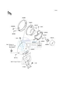 VN 1600 A [VULCAN 1600 CLASSIC] (A6F-A8FA) A8F drawing HEADLIGHT-- S- -