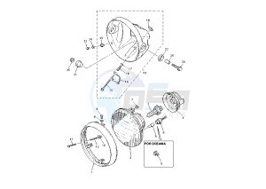 XJR-XJR SP 1300 drawing HEADLIGHT