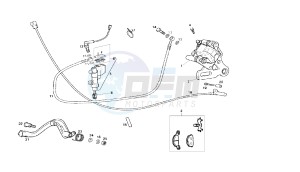 SENDA SM DRD RACING - 50 CC 2T EURO2 drawing REAR BRAKING SYSTEM