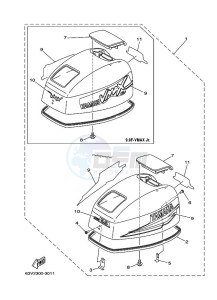 9-9F drawing FAIRING-UPPER