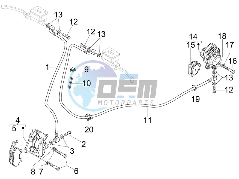 Brakes pipes - Calipers